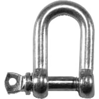 Faithfull Zinc Plated D Shackle 6mm Pack of 4